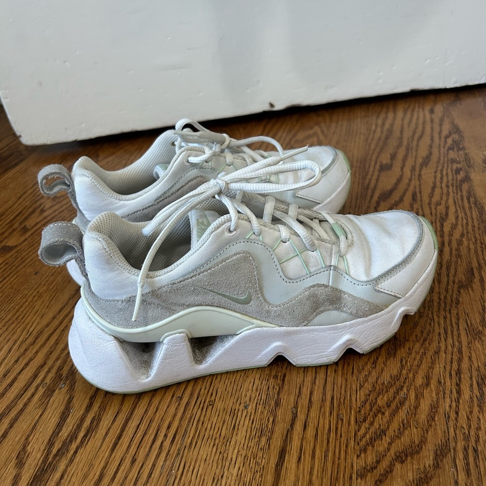 Nike White and Gray Athletic Shoes